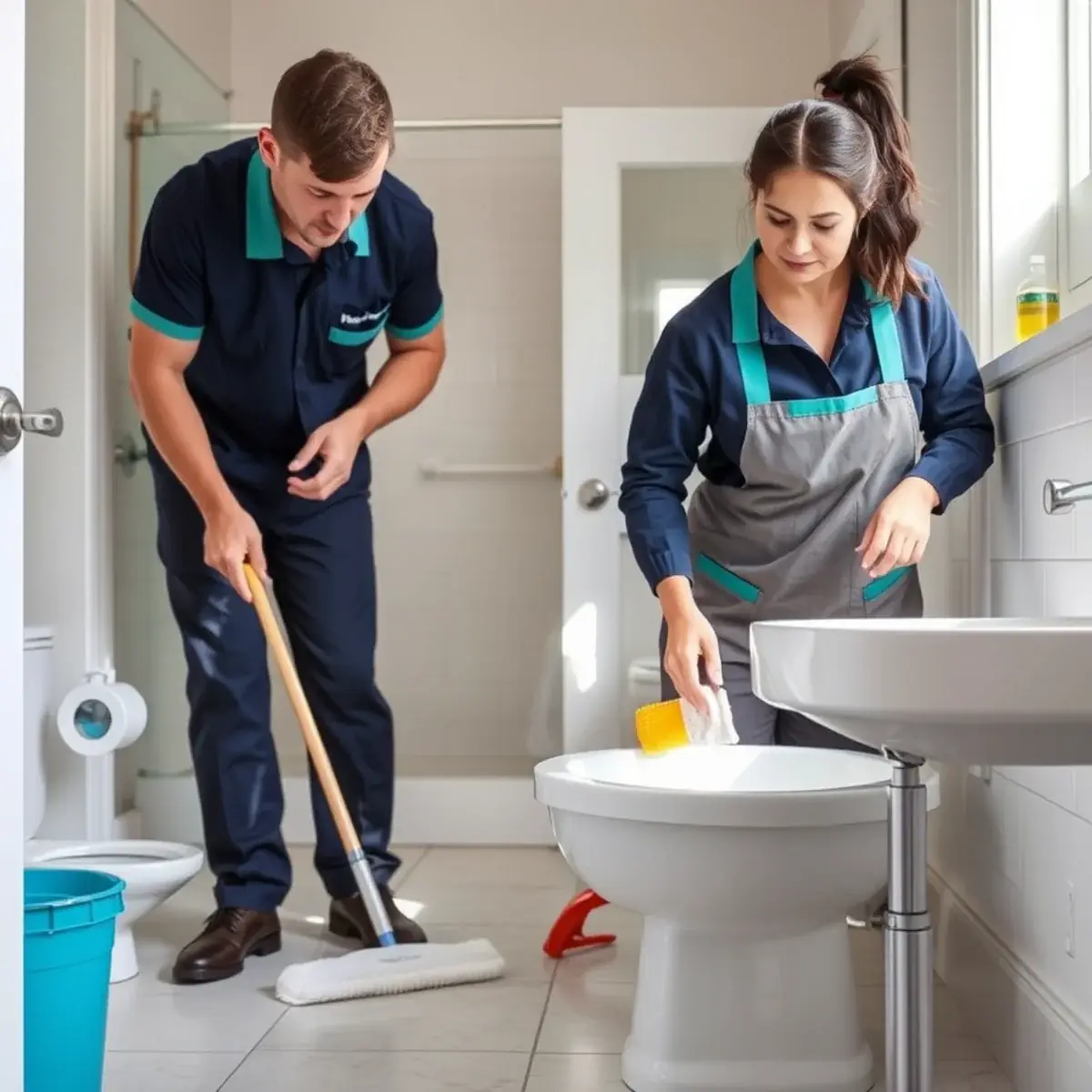 Bathrooms for house cleaning checklist by room in a New Jersey home