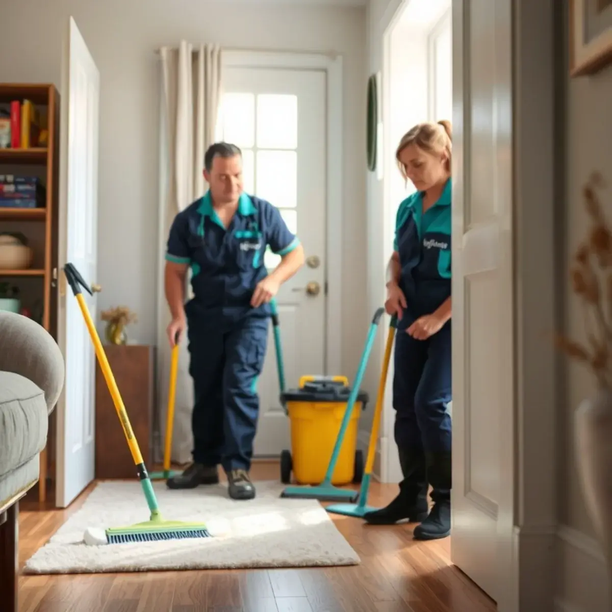 Confirm access and utilities for how to prepare for house cleaners in a New Jersey home