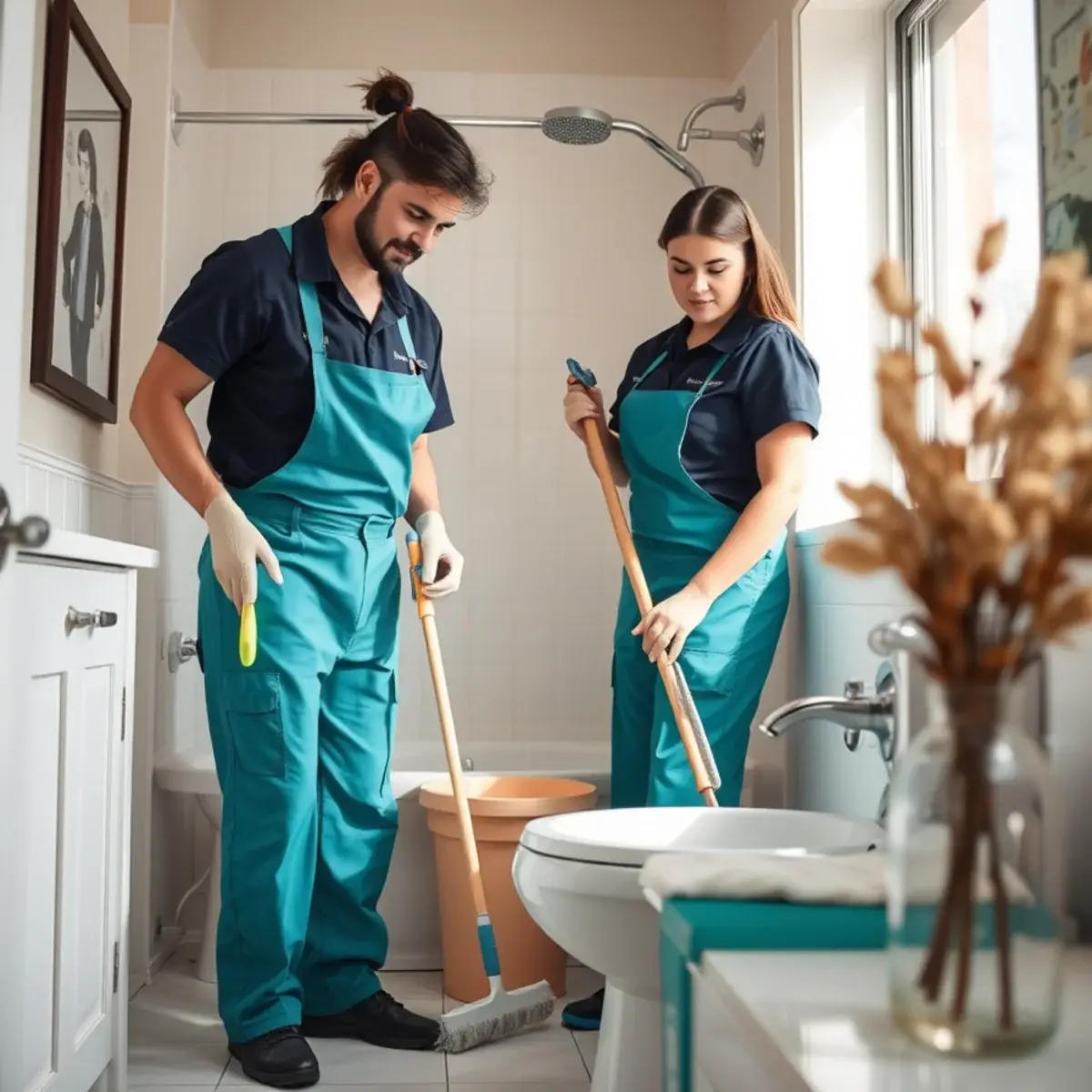 Bathrooms and utility spaces for move-out cleaning checklist New Jersey in a New Jersey home
