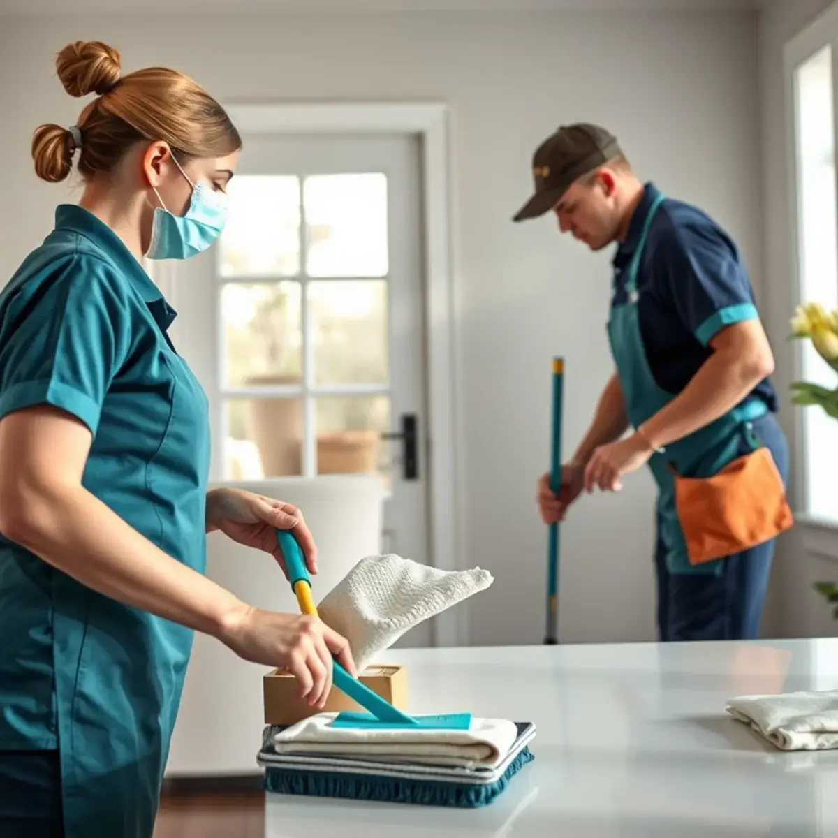 Reception and client-facing areas for office cleaning checklist small business in a New Jersey home