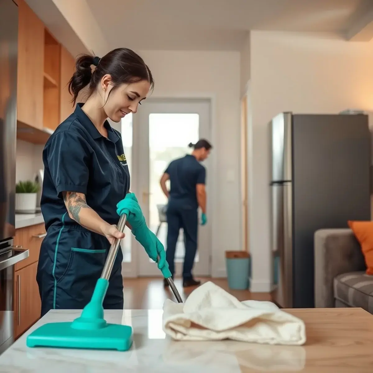 Neat New Jersey apartment with compact cleaning checklist