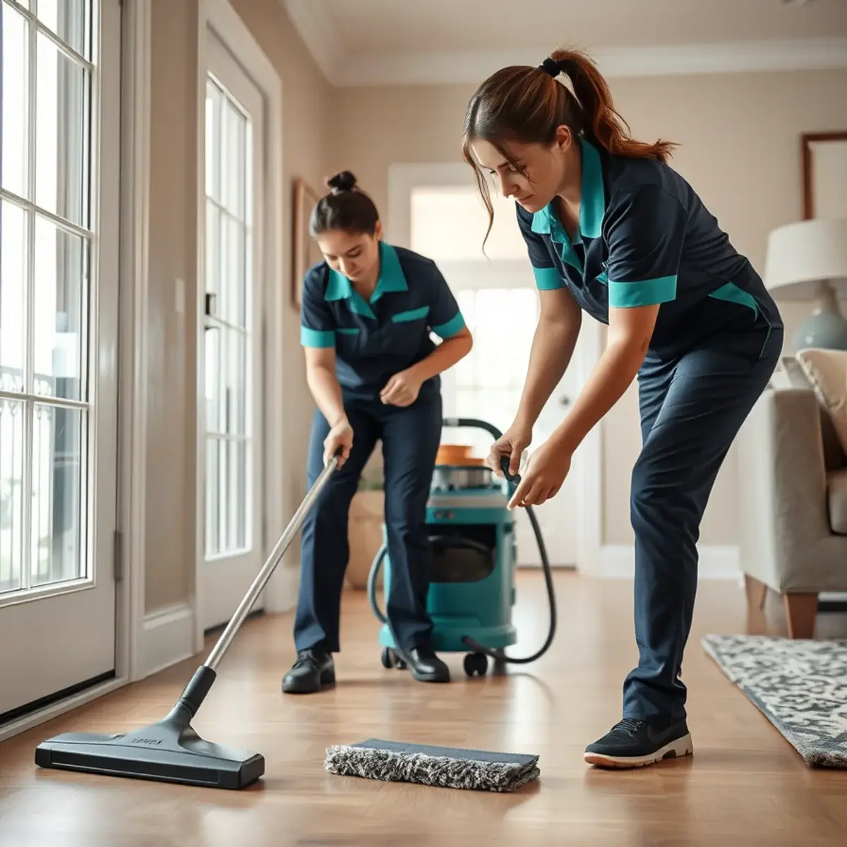 Sunny New Jersey home prepared for spring cleaning